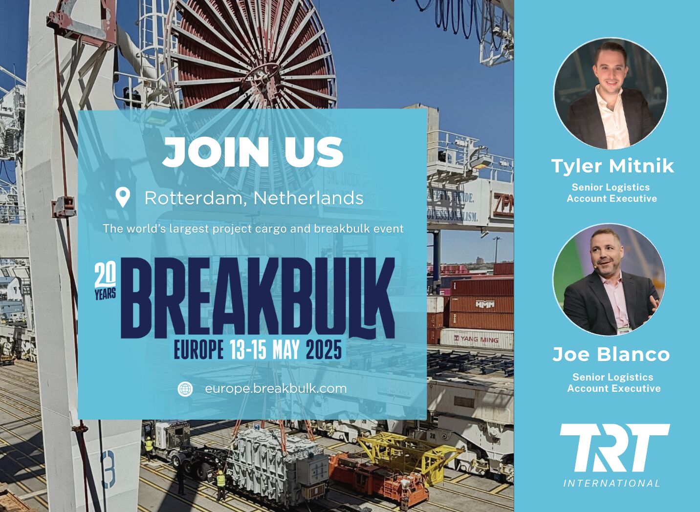 TRT International Heads to Breakbulk Europe 2025
